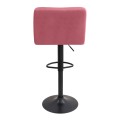Σκαμπό μπαρ Carmelo με ρυθμιζόμενο ύψος βελούδο σάπιο μήλο - βάση μαύρο ματ 45x42x90/113εκ. Σκαμπό μπαρ Carmelo με ρυθμιζόμενο ύψος βελούδο σάπιο μήλο - βάση μαύρο ματ 45x42x90/113εκ.