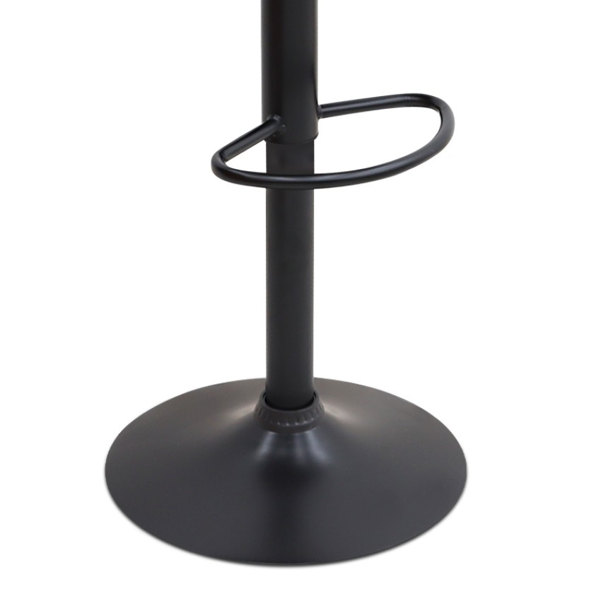 Σκαμπό μπαρ Carmelo με ρυθμιζόμενο ύψος βελούδο κυπαρισσί - βάση μαύρο ματ 45x42x90/113εκ.