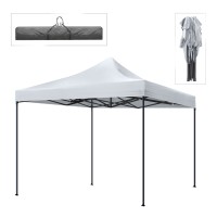 Κιόσκι - Gazebo Bari πτυσσόμενο μεταλλικός σκελετός - αδιάβροχο ύφασμα χρώμα λευκό 3x3x3,10m.