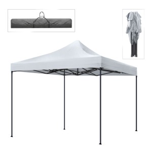Κιόσκι - Gazebo Bari πτυσσόμενο μεταλλικός σκελετός - αδιάβροχο ύφασμα χρώμα λευκό 3x3x3,10m.