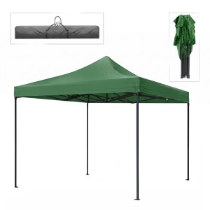Κιόσκι - Gazebo Bari πτυσσόμενο μεταλλικός σκελετός - αδιάβροχο ύφασμα χρώμα πράσινο 3x3x3,10m.