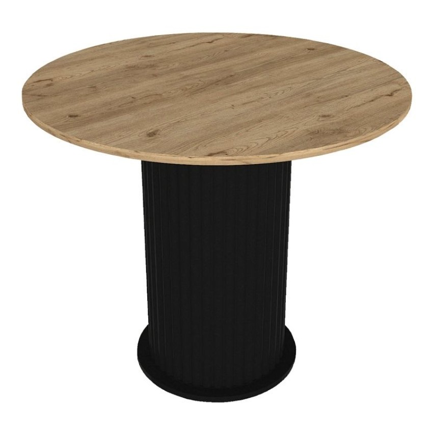 Σετ τραπεζαρία 5τμχ Bohema - Jacob χρώμα μαύρο/sepet oak - κυπαρισσί Ø90x77,7εκ. Σετ τραπεζαρία 5τμχ Bohema - Jacob χρώμα μαύρο/sepet oak - κυπαρισσί Ø90x77,7εκ.