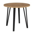 Σετ τραπεζαρία 5τμχ Xana - Jacob χρώμα sepet oak - κυπαρισσί Ø90x77,5εκ.