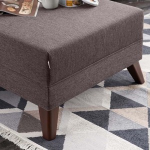 Γωνιακός καναπές Bella αριστερή γωνία υφασμάτινος χρώμα καφέ 275x165x85εκ.