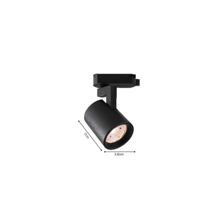 Σποτ 10W μονοφασικής ράγας σε λεύκο χρώμα (T1-05700-White)
