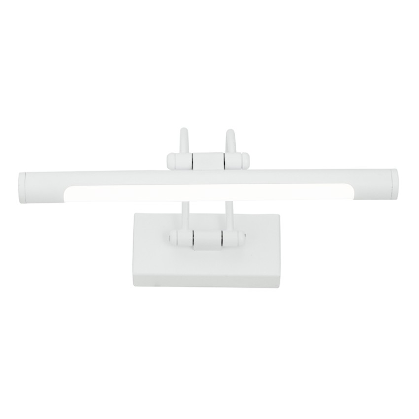 Επιτοίχιο φωτιστικό LED 12W 3000K από λευκό μέταλλο και ακρυλικό D:60cm (1044-Α-Λευκό)