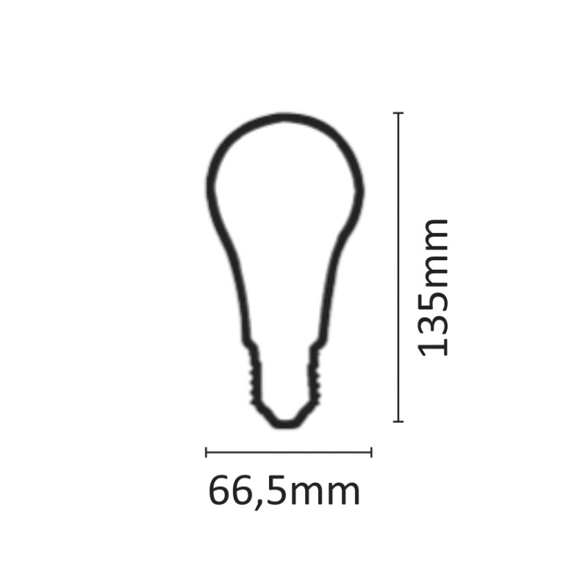 E27 LED A67 18watt 4000Κ Φυσικό Λευκό (7.27.18.04.2)