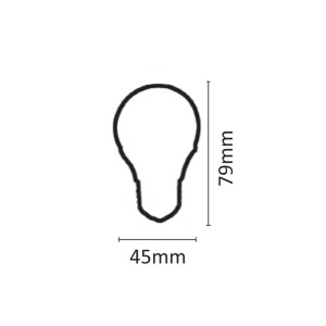E27 LED G45 5,5watt 6500K Ψυχρό Λευκό (7.27.05.12.3)