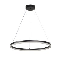 Κρεμαστό φωτιστικό LED 45W 3CCT (by switch on base) D:60cm (6095-C-Black)