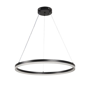 Κρεμαστό φωτιστικό LED 45W 3CCT (by switch on base) D:60cm (6095-C-Black)