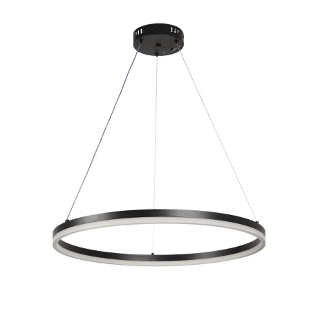 Κρεμαστό φωτιστικό LED 45W 3CCT (by switch on base) D:60cm (6095-C-Black)