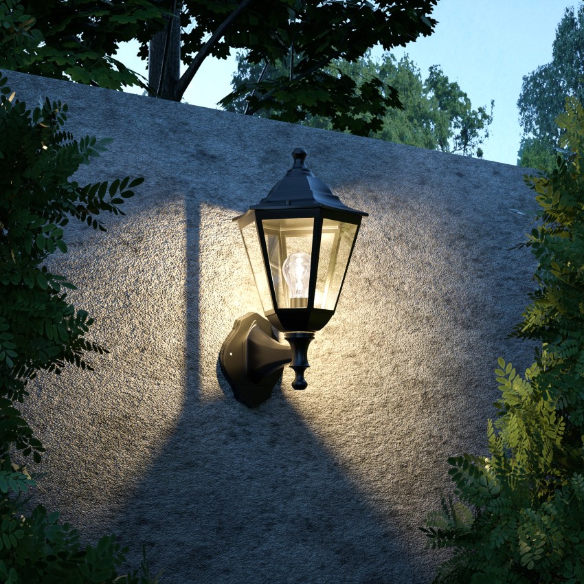 it-Lighting Redfish 1xE27 Outdoor Wall Lamp Black D:36cmx23.5cm (80202614)