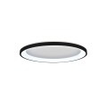 Inlight Πλαφονιέρα οροφής LED 28W 3CCT από μαύρο μέταλλο και ακρυλικό D:60x5cm (42044-B-Black)