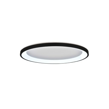 Inlight Πλαφονιέρα οροφής LED 38W 3CCT από μαύρο μέταλλο και ακρυλικό D:80x5cm (42044-A-Black)