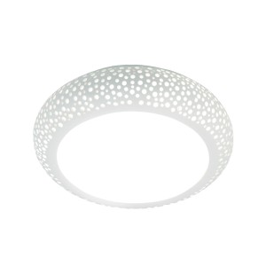 Πλαφονιέρα οροφής λευκή από γύψο 3XE27 D:40cm (42155-B)