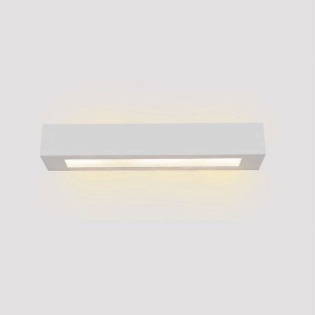 Inlight Επιτοίχιο φωτιστικό λευκό από γύψο 2xE14 D:45cm (43049-A-White)
