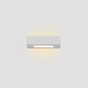 Inlight Επιτοίχιο φωτιστικό λευκό από γύψο 1xE14 D:22cm (43049-C-White)