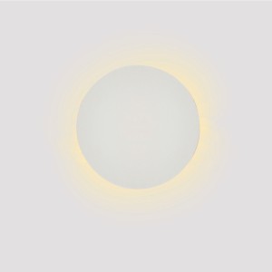 Inlight Επιτοίχιο φωτιστικό λευκό από γύψο LED 8W 3000K D:25cm (43052-White)