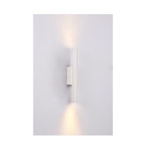 Inlight Επιτοίχιο φωτιστικό LED 2*5W 3000K σε λευκή απόχρωση απο αλουμίνιο D:30x6cm (43061-White)