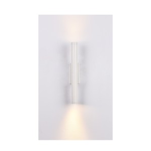 Inlight Επιτοίχιο φωτιστικό LED 2*5W 3000K σε λευκή απόχρωση απο αλουμίνιο D:30x6cm (43061-White)