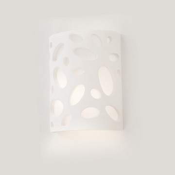 Επιτοίχιο φωτιστικό λευκό από γύψο 1XE14 D:18cm (43343) Επιτοίχιο φωτιστικό λευκό από γύψο 1XE14 D:18cm (43343)