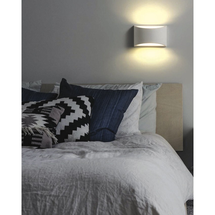 Επιτοίχιο φωτιστικό λευκό από γύψο 1XG9 D:20cm (43415) Επιτοίχιο φωτιστικό λευκό από γύψο 1XG9 D:20cm (43415)