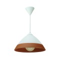Κρεμαστό φωτιστικό από καφέ γυαλί 1XE27 D:30cm (4409-Β-Καφέ)