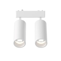 Φωτιστικό LED 2x9W 3000K για Ultra-Thin μαγνητική ράγα σε λευκή απόχρωση D:16cmX4,4cm (T03801-WH)