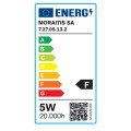 E27 LED Filament G45 5watt Φυσικό Λευκό  (7.27.05.13.2)