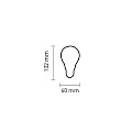 E27 LED Filament A60 10watt Dimmable (7.27.10.18.2)