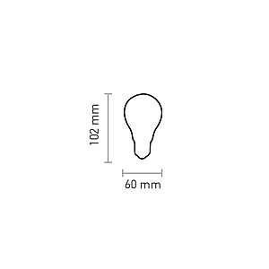 E27 LED Filament A60 10watt Dimmable (7.27.10.18.2)