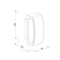 it-Lighting Winona 1xΕ27 Outdoor Up-Down Wall Lamp Black D:90x120x220mm (80205414)