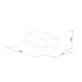it-Lighting Isabella LED 12W 3000K Outdoor Wall Lamp Black D:100x145x245mm (80205511)