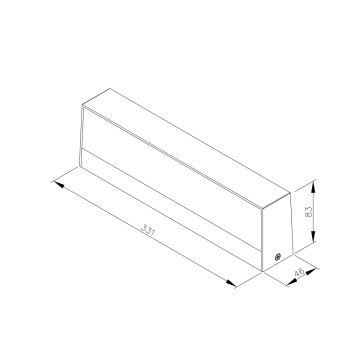 it-Lighting Gio LED 16W 3CCT Outdoor Up-Down Wall Lamp White D:46x83x331mm (80206320)