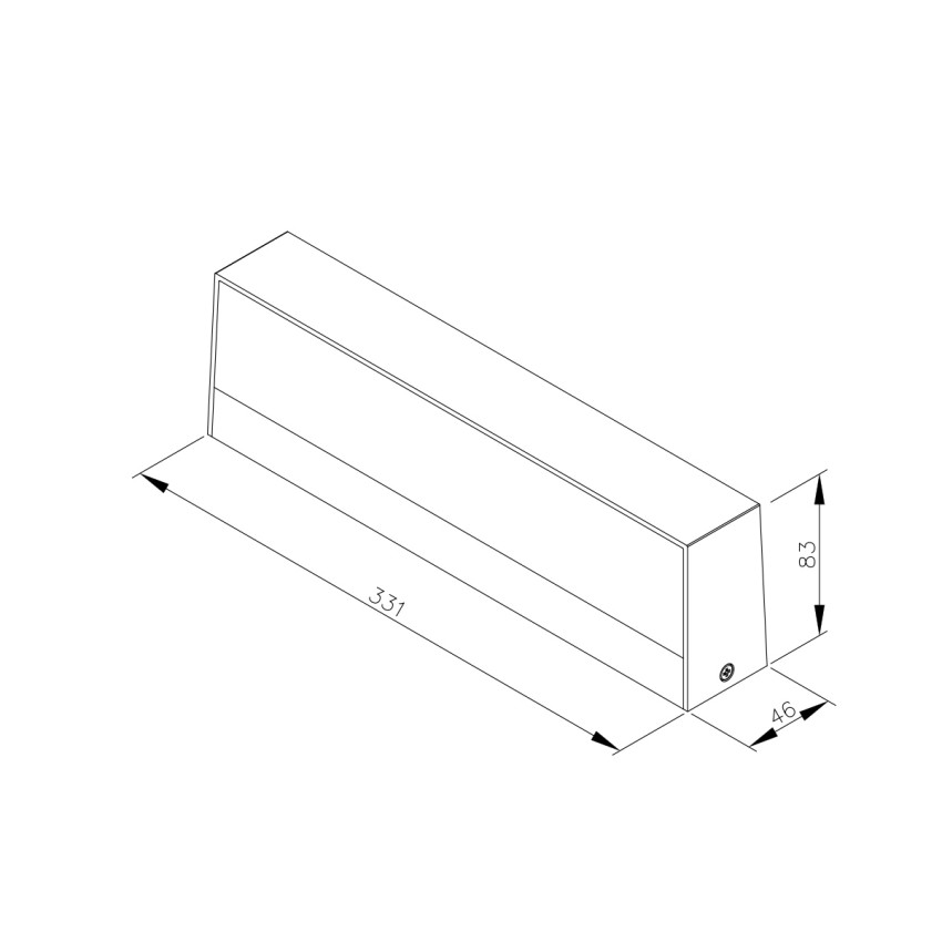 it-Lighting Gio LED 16W 3CCT Outdoor Up-Down Wall Lamp White D:46x83x331mm (80206320)