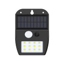 it-Lighting Meribel LED 2W 3000K  Solar Outdoor Wall Lamp Black D:130x10x50mm (80207011S)