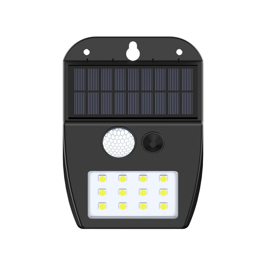 it-Lighting Meribel LED 2W 3000K  Solar Outdoor Wall Lamp Black D:130x10x50mm (80207011S)