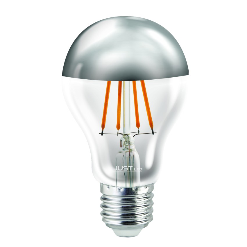 JUST LED JUSTLed-LED Filament Ε27 A60 8W 3000K Θερμό Chrome (B276008501)