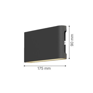 it-Lighting Niskey - LED 10W 3CCT Up and Down Wall Light in White Color (80204120)