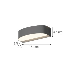 Caror - LED 9W 3CCT Up and Down Outdoor Light in White Color (80204020) Caror - LED 9W 3CCT Up and Down Outdoor Light in White Color (80204020)