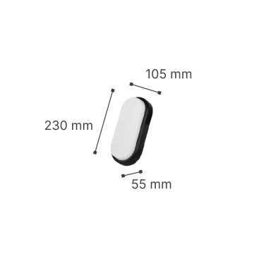 it-Lighting Echo LED 15W 3CCT Outdoor Wall Lamp Grey D:23cmx10.5cm (80202930)