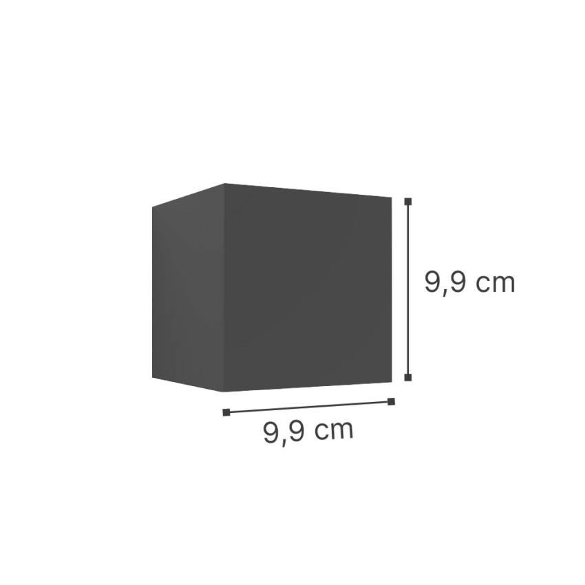 it-Lighting Emerald LED 10W 3000K Outdoor Wall Lamp White D:9,9cmx9,9cm (80203121)