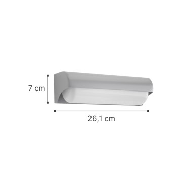 it-Lighting Erie LED 10W 3CCT Outdoor Wall Lamp White D:26,1cmx7cm (80203020)