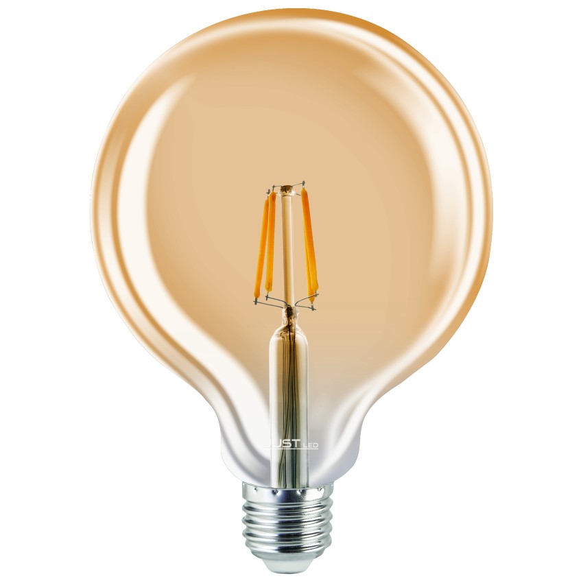 JUST LED JUSTLed-LED Filament Ε27 G125 12W 3000K Θερμό Amber (B271212201)