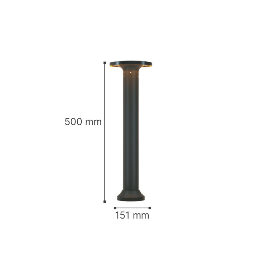 it-Lighting Geneva LED 8W 3CCT Outdoor Stand Light Black D:50cmx15.1cm (80400140)