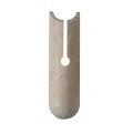 Επιτοίχιο φωτιστικό γκρι από travertine marble 1XG9 D:10 x 35cm (43066)