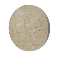 Επιτοίχιο φωτιστικό γκρι από travertine marble LED 6.5W D:25cm (43068-A)