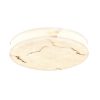Φωτιστικό οροφής, LED 64W Alabaster & ritine, 7040 lm, 3CCT (by switch on base) D:80x6cm (42053-A)