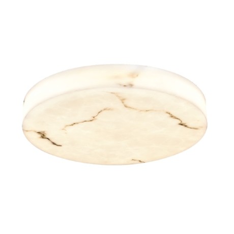 Φωτιστικό οροφής, LED 64W Alabaster & ritine, 7040 lm, 3CCT (by switch on base) D:80x6cm (42053-A)