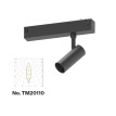 Inlight Φωτιστικό spot LED 7W, 3CCT, 24° για μαγνητική ράγα 220V, σε μαύρη απόχρωση D:3,5x8cm (TM20110)